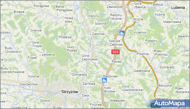 mapa Glinik Charzewski, Glinik Charzewski na mapie Targeo