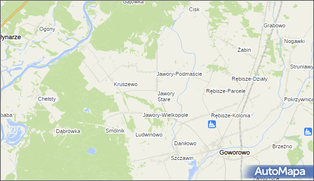 mapa Jawory Stare, Jawory Stare na mapie Targeo