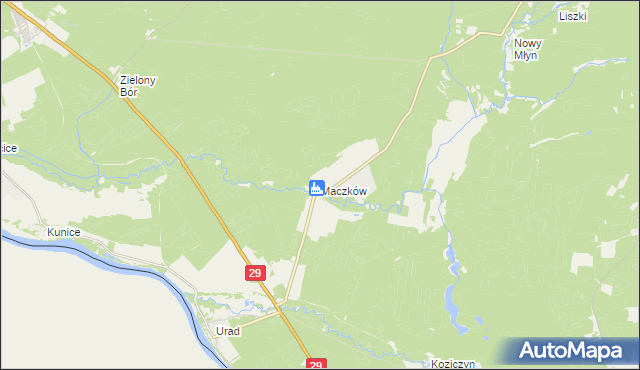 mapa Maczków, Maczków na mapie Targeo