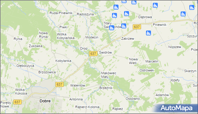 mapa Makówiec Duży, Makówiec Duży na mapie Targeo