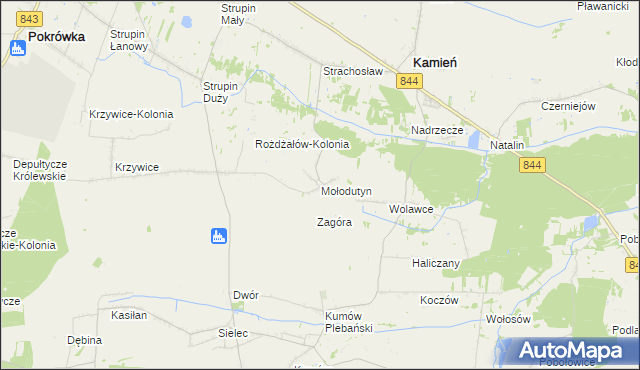 mapa Mołodutyn, Mołodutyn na mapie Targeo