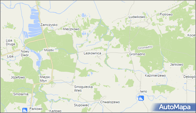 mapa Nowa Wieś Notecka, Nowa Wieś Notecka na mapie Targeo