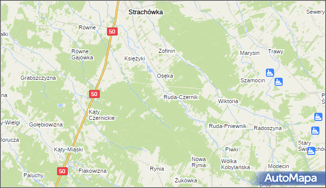 mapa Ruda-Czernik, Ruda-Czernik na mapie Targeo