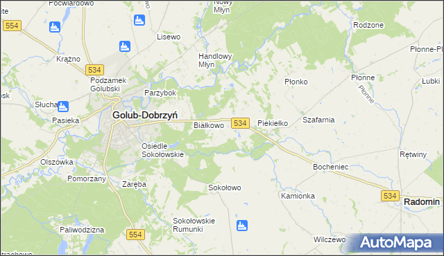 mapa Sadykierz gmina Golub-Dobrzyń, Sadykierz gmina Golub-Dobrzyń na mapie Targeo