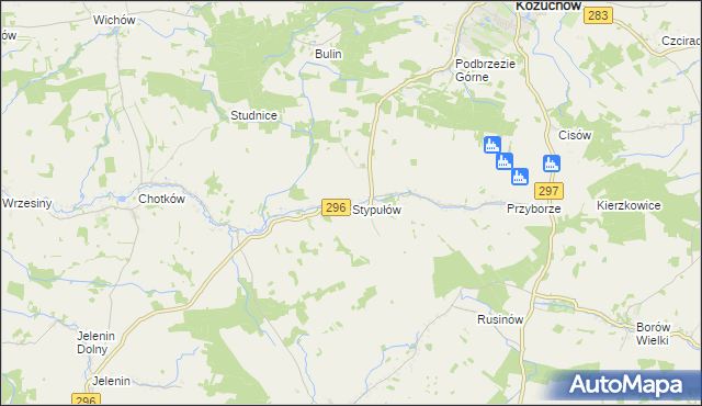 mapa Stypułów, Stypułów na mapie Targeo