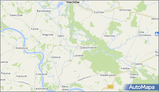 mapa Szaszorowice, Szaszorowice na mapie Targeo