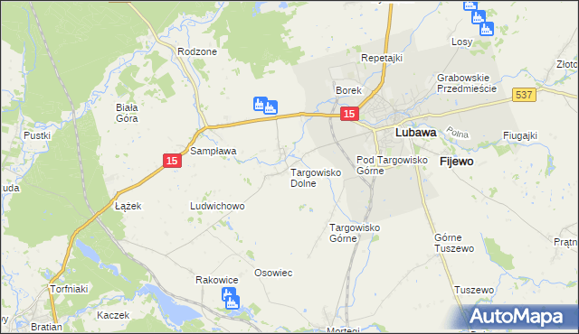 mapa Targowisko Dolne, Targowisko Dolne na mapie Targeo