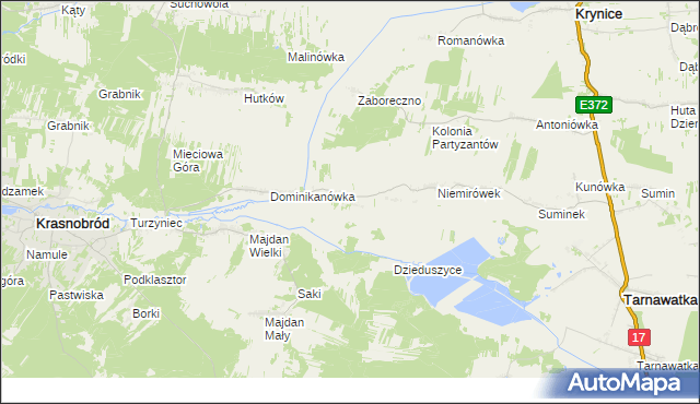 mapa Klocówka, Klocówka na mapie Targeo