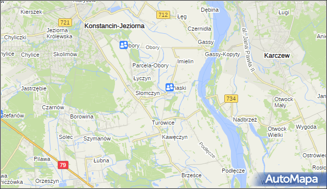 mapa Cieciszew, Cieciszew na mapie Targeo