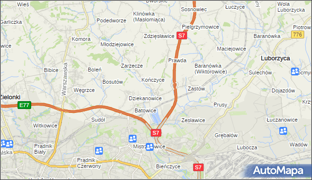 mapa Raciborowice gmina Michałowice, Raciborowice gmina Michałowice na mapie Targeo