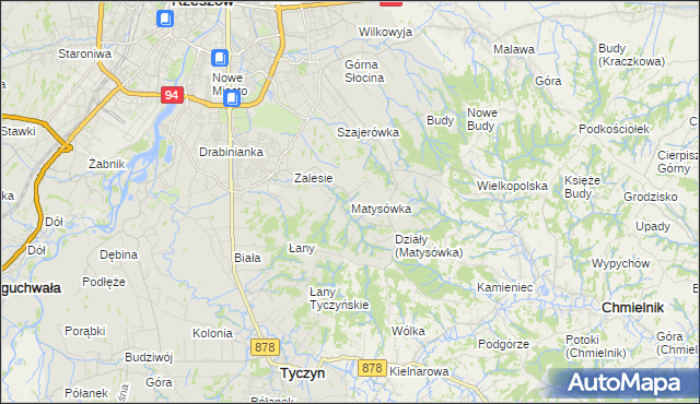 mapa Matysówka, Matysówka na mapie Targeo