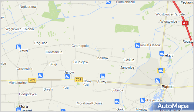 mapa Balków, Balków na mapie Targeo