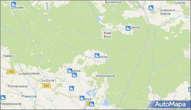 mapa Bartków gmina Dobroszyce, Bartków gmina Dobroszyce na mapie Targeo