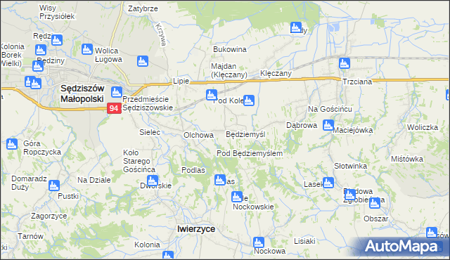 mapa Będziemyśl, Będziemyśl na mapie Targeo