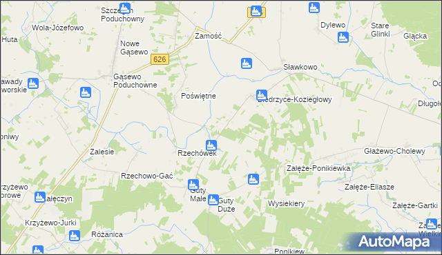 mapa Biedrzyce-Stara Wieś, Biedrzyce-Stara Wieś na mapie Targeo