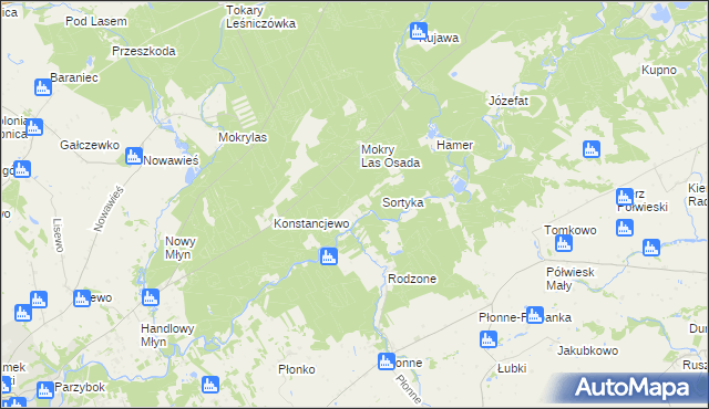mapa Bobrowisko gmina Golub-Dobrzyń, Bobrowisko gmina Golub-Dobrzyń na mapie Targeo