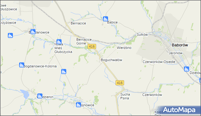 mapa Boguchwałów, Boguchwałów na mapie Targeo