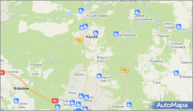 mapa Bogucin Duży, Bogucin Duży na mapie Targeo