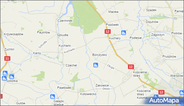 mapa Borczysko, Borczysko na mapie Targeo