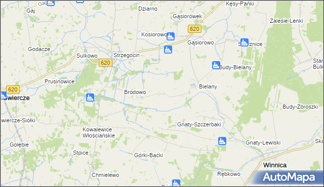 mapa Brodowo-Bąboły, Brodowo-Bąboły na mapie Targeo