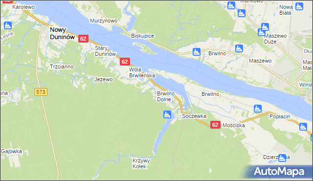 mapa Brwilno Dolne, Brwilno Dolne na mapie Targeo