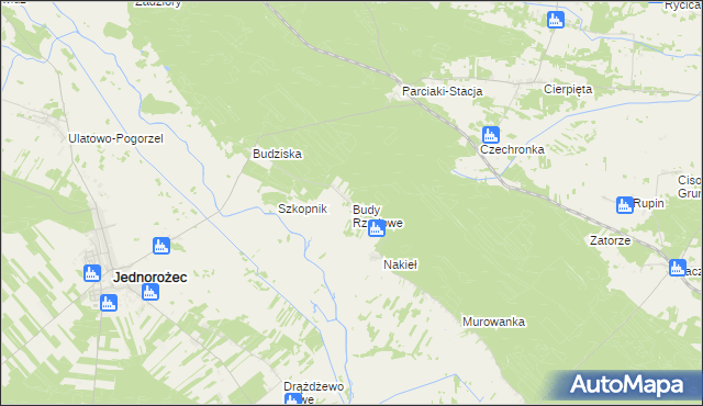 mapa Budy Rządowe, Budy Rządowe na mapie Targeo