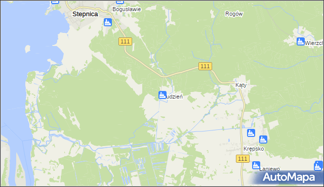 mapa Budzień, Budzień na mapie Targeo