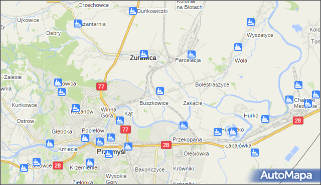 mapa Buszkowiczki, Buszkowiczki na mapie Targeo