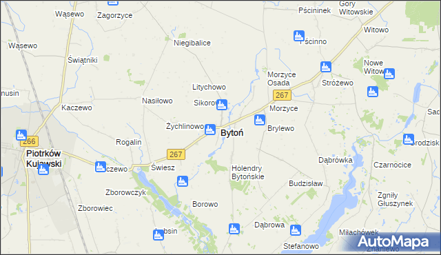 mapa Bytoń, Bytoń na mapie Targeo