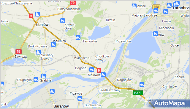 mapa Chodków Nowy, Chodków Nowy na mapie Targeo