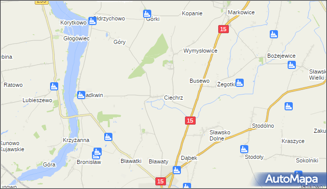 mapa Ciechrz, Ciechrz na mapie Targeo