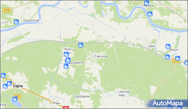 mapa Ciemnice, Ciemnice na mapie Targeo