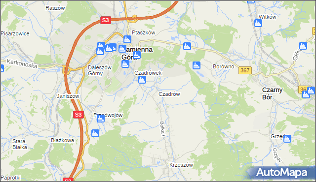 mapa Czadrów, Czadrów na mapie Targeo