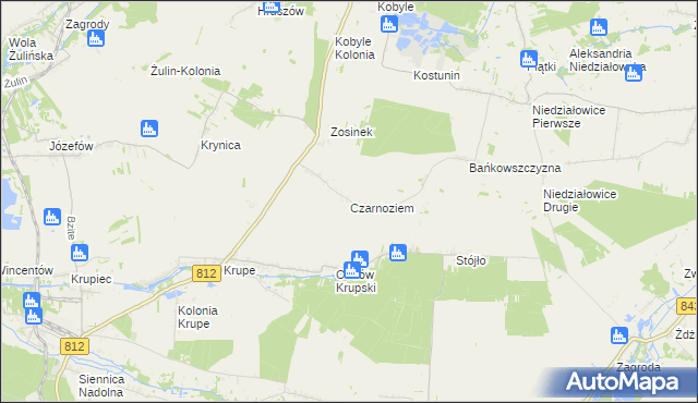 mapa Czarnoziem, Czarnoziem na mapie Targeo