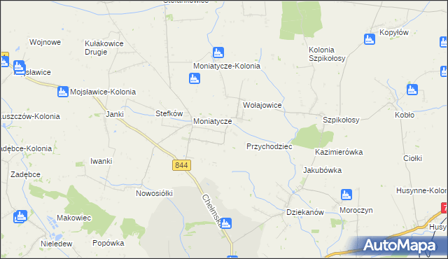 mapa Czortowice, Czortowice na mapie Targeo