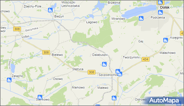 mapa Dalabuszki, Dalabuszki na mapie Targeo