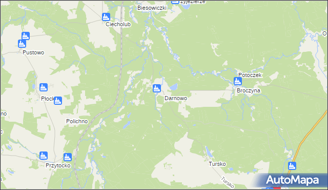 mapa Darnowo gmina Kępice, Darnowo gmina Kępice na mapie Targeo