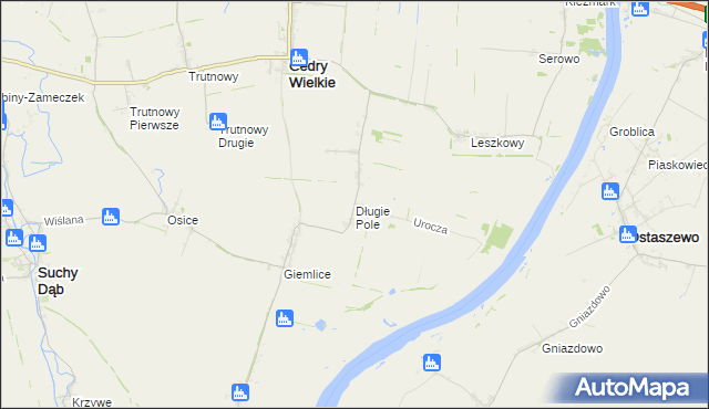 mapa Długie Pole, Długie Pole na mapie Targeo