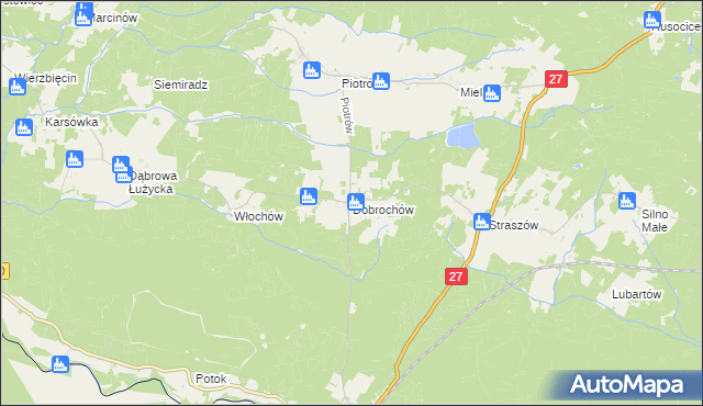 mapa Dobrochów, Dobrochów na mapie Targeo