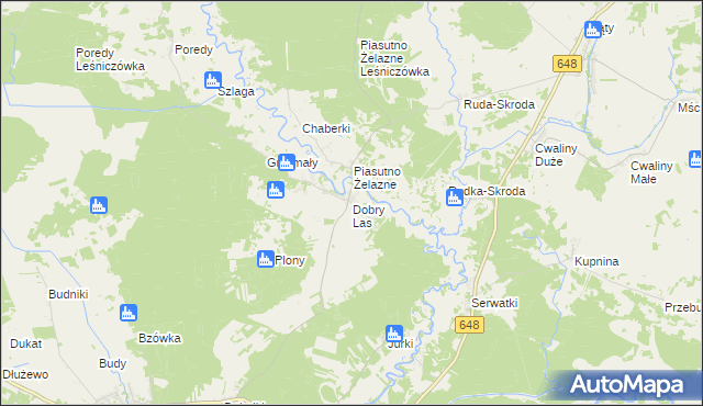 mapa Dobry Las, Dobry Las na mapie Targeo