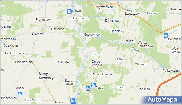 mapa Doleck, Doleck na mapie Targeo