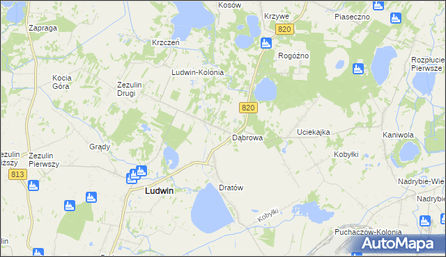 mapa Dratów-Kolonia, Dratów-Kolonia na mapie Targeo