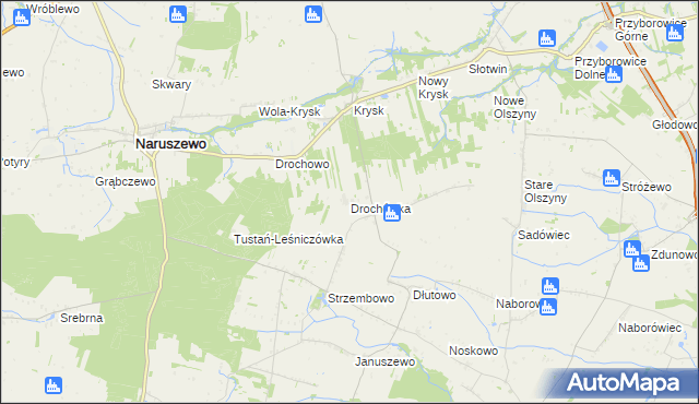 mapa Drochówka, Drochówka na mapie Targeo