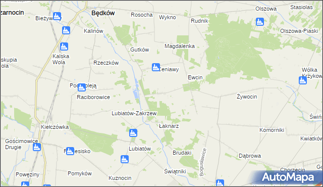 mapa Drzazgowa Wola, Drzazgowa Wola na mapie Targeo