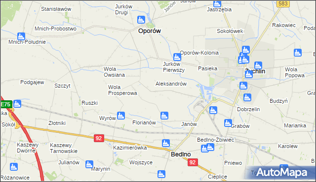 mapa Drzewoszki Wielkie, Drzewoszki Wielkie na mapie Targeo