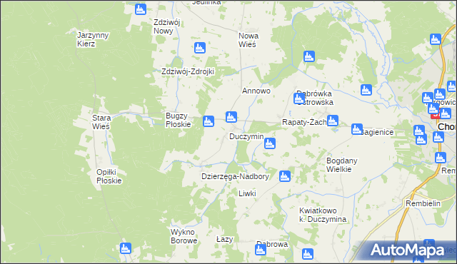 mapa Duczymin, Duczymin na mapie Targeo
