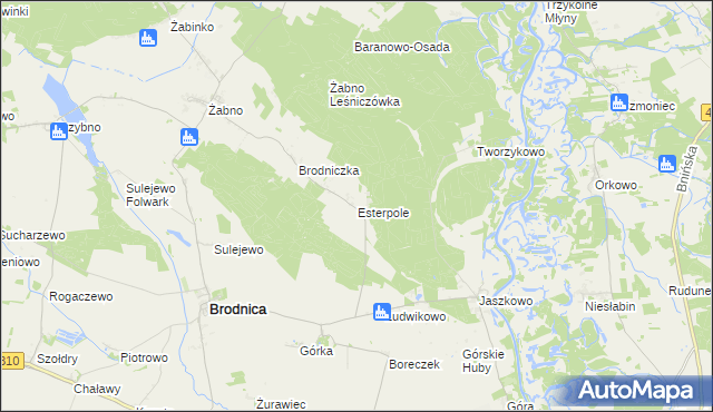 mapa Esterpole, Esterpole na mapie Targeo