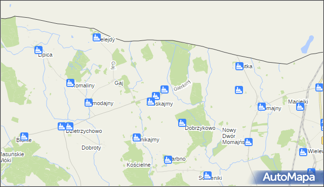 mapa Gierkiny, Gierkiny na mapie Targeo