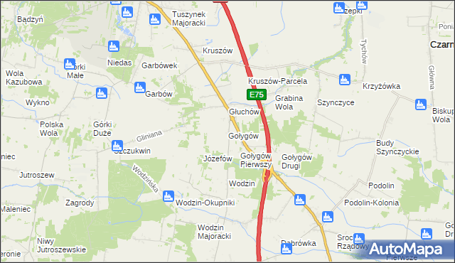 mapa Gołygów, Gołygów na mapie Targeo