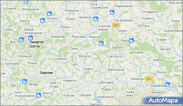 mapa Gorzków gmina Wieliczka, Gorzków gmina Wieliczka na mapie Targeo